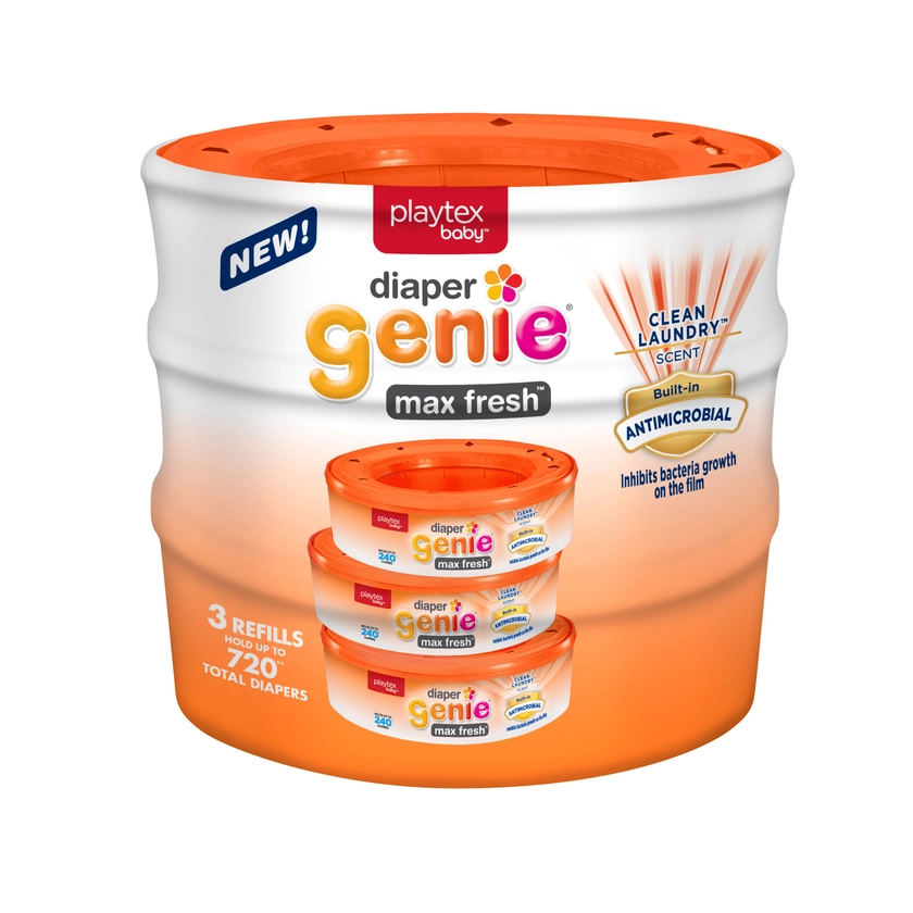 Buy Playtex Baby Diaper Genie Max Fresh Refills - 3 Pack for CAD 22.99 | Toys R Us Canada