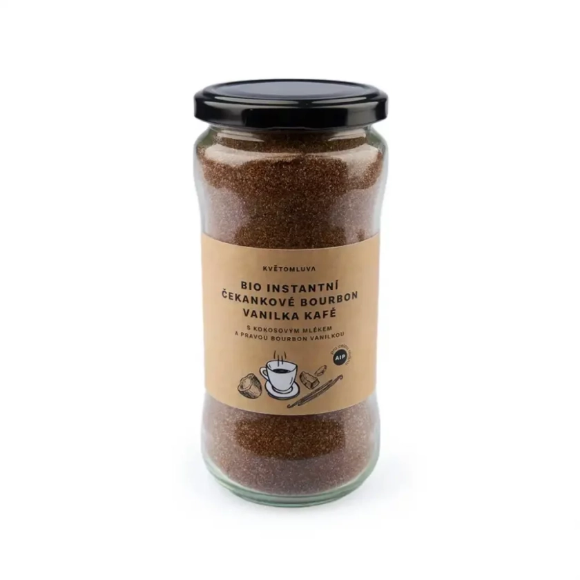 Květomluva Bio instantní čekankové bourbon vanilka kafé 115 g :: WERECO