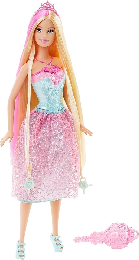 Barbie Endless Hair Kingdom Princess Doll, Pink : Amazon.co.uk: Toys & Games