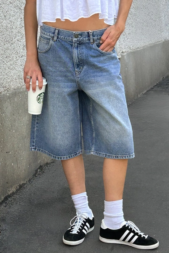 Jorts in denim