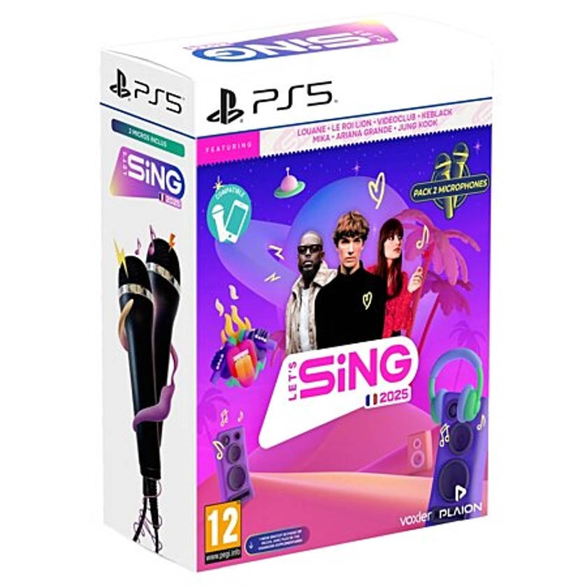 Let's Sing 2025 + 2 microphones (PS5)