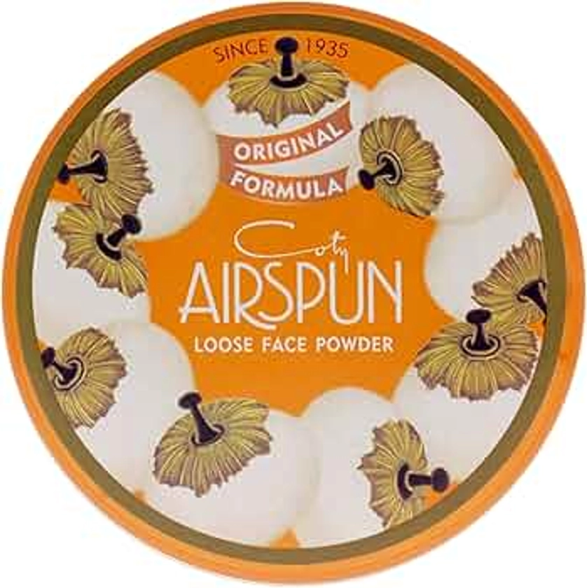 Coty AIRSPUN Face Powder, Naturally Neutral, 2.3 Oz, Natural Tone Loose Face Powder, for Setting Makeup or Foundation, Lightweight, Long Lasting, Pack of 1