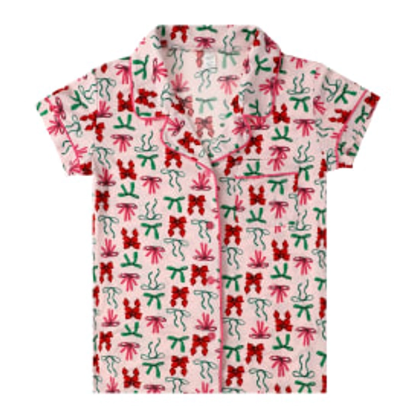 Short-Sleeve Christmas Pajama Shirt