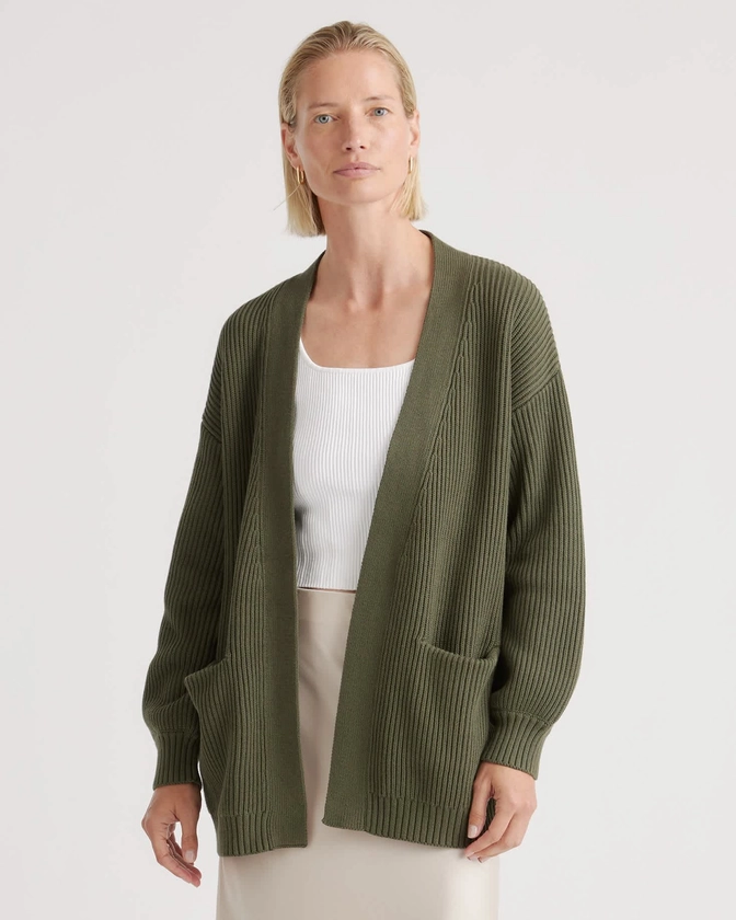 100% Organic Cotton Oversized Cardigan