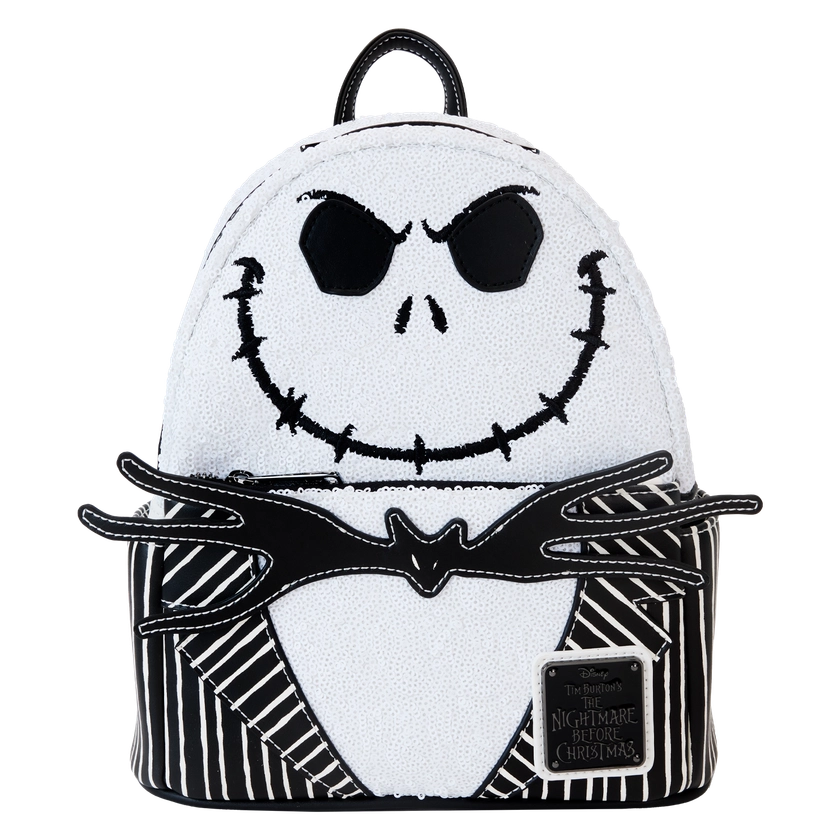 Buy The Nightmare Before Christmas Exclusive Jack Skellington Sequin Mini Backpack at Loungefly.