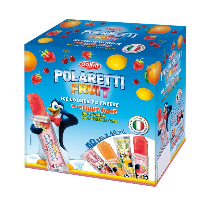 Polaretti Fruit Ice Lollies, 80 x 40ml | Costco UK