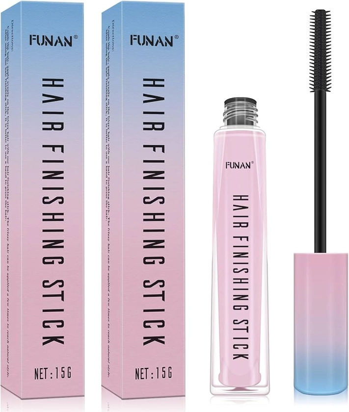 Amazon.com : FUNAN Hair Finishing Stick 2 Pack for Small Broken Hair Cream/Gel for Women Naturally Refreshing, Non-Greasy and Non-Sticky : Beauty & Personal Care