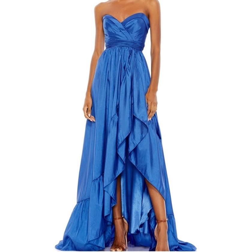 Mac Duggal Asymmetrical Strapless Dress