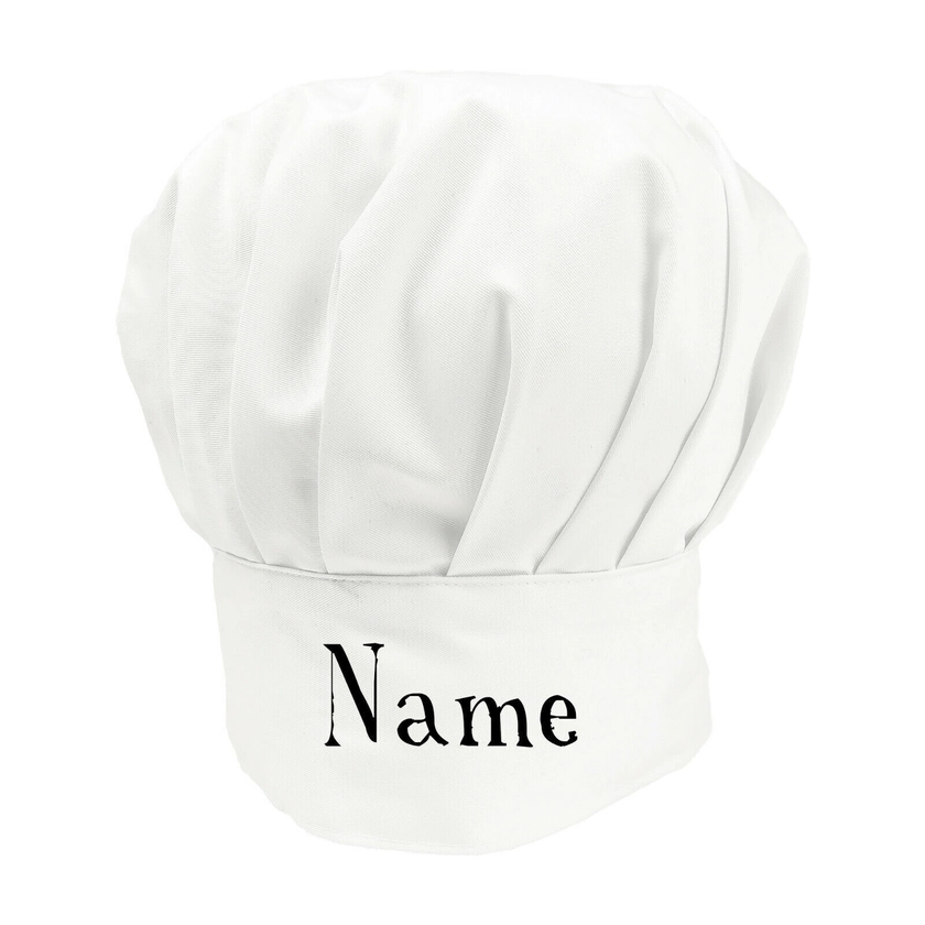 Cookify Personalised ANY TEXT Chef Cooking Hat - Men Women Children Kids Baking