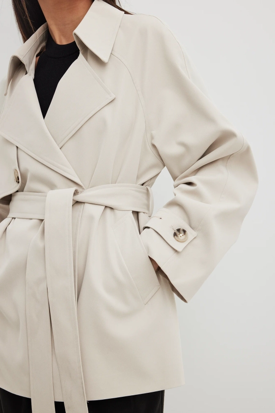 Short Trenchcoat Offwhite