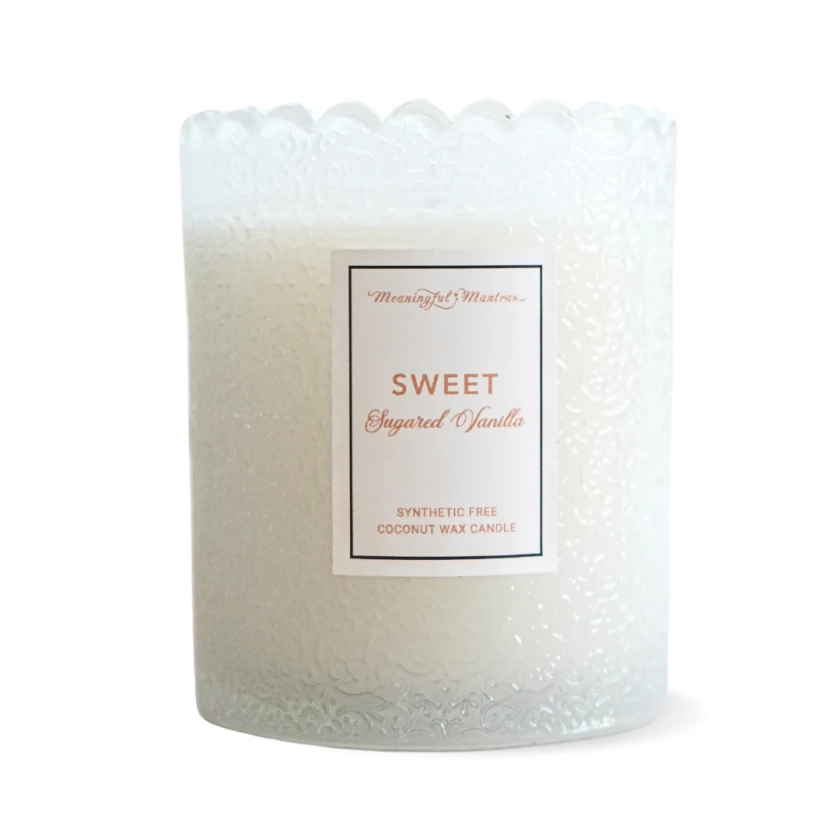 Sweet Sugared Vanilla Natural Candle 8oz Kaia Collection