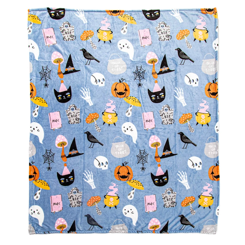 Halloween Party Plush Throw Blanket 50x60 | At Home