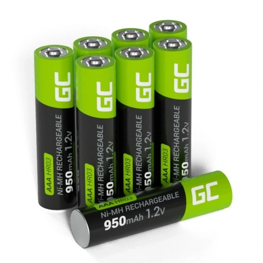 8x AKUMULATORKI AAA R3 950mAh GREEN CELL BATERIE DO LAMP SOLARNYCH PALUSZKI