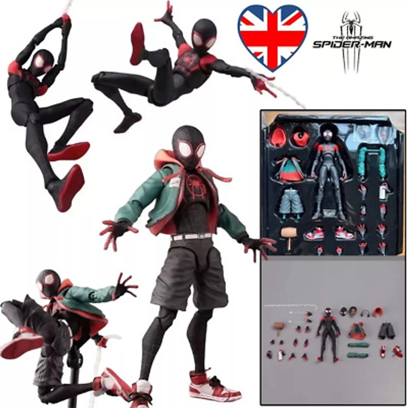 Spiderman Miles Morales PVC Action Figure Toy Across the Spider-Verse Collection | eBay