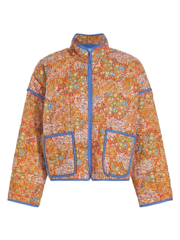 Shop Free People Chloe Floral Cotton-Blend Jacket | Saks Fifth Avenue