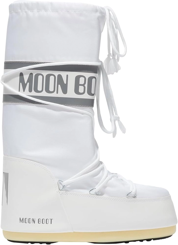 Amazon.com: Moon Boot, Icon Nylon Unisex Boots, 42/44, White : Luxury Stores