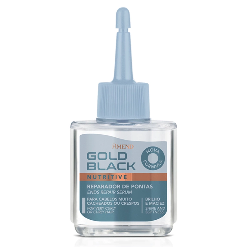 Amend Gold Black Ultra Reparador De Pontas