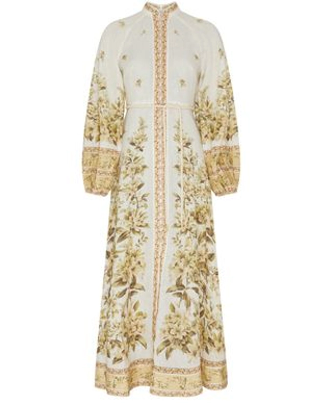 Golden buttoned midi dress - ZIMMERMANN