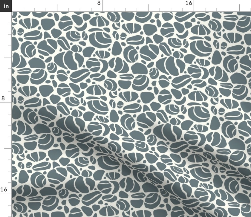 Rock Collection: Gray and White Fabric | Spoonflower