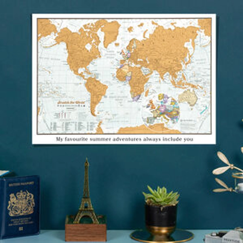 Personalised Scratch The World® Travel Edition Map