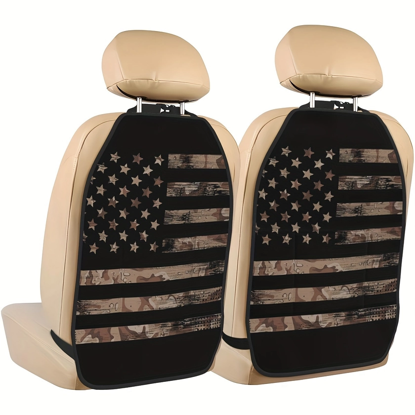 Retro American Flag Pattern Car Seat Kick - Temu