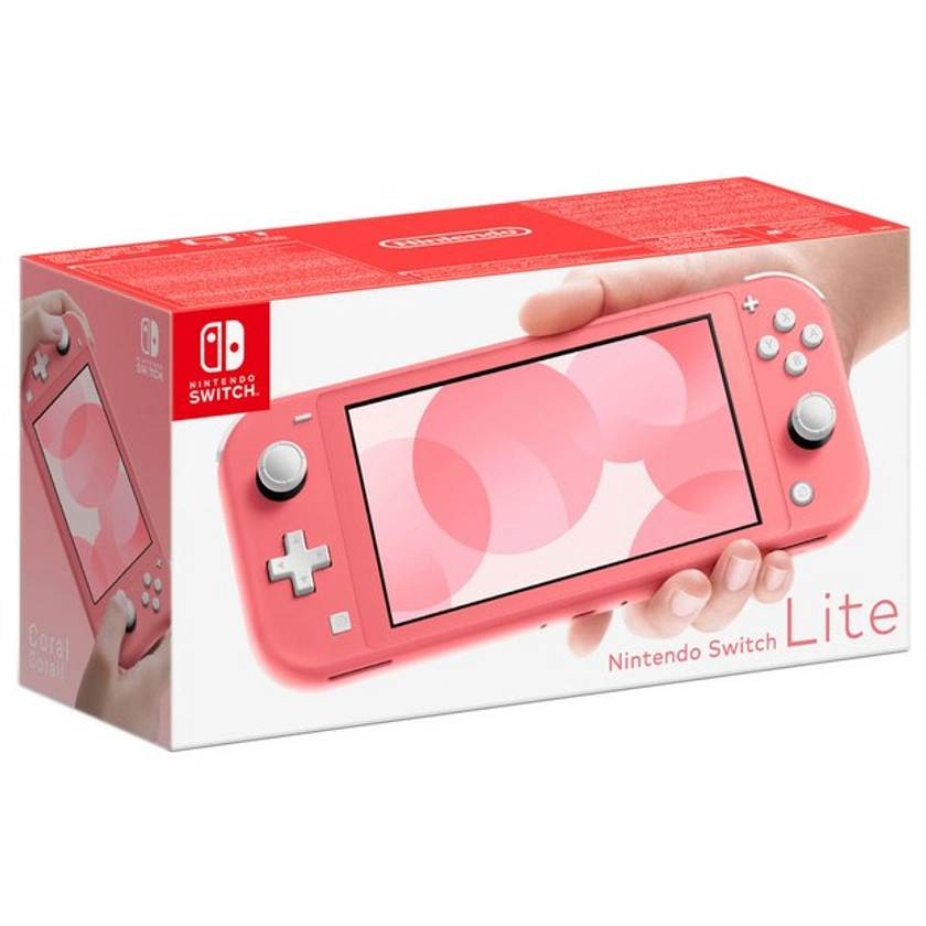 Buy Nintendo Switch Lite Handheld Console - Coral | Handheld gaming consoles | Argos