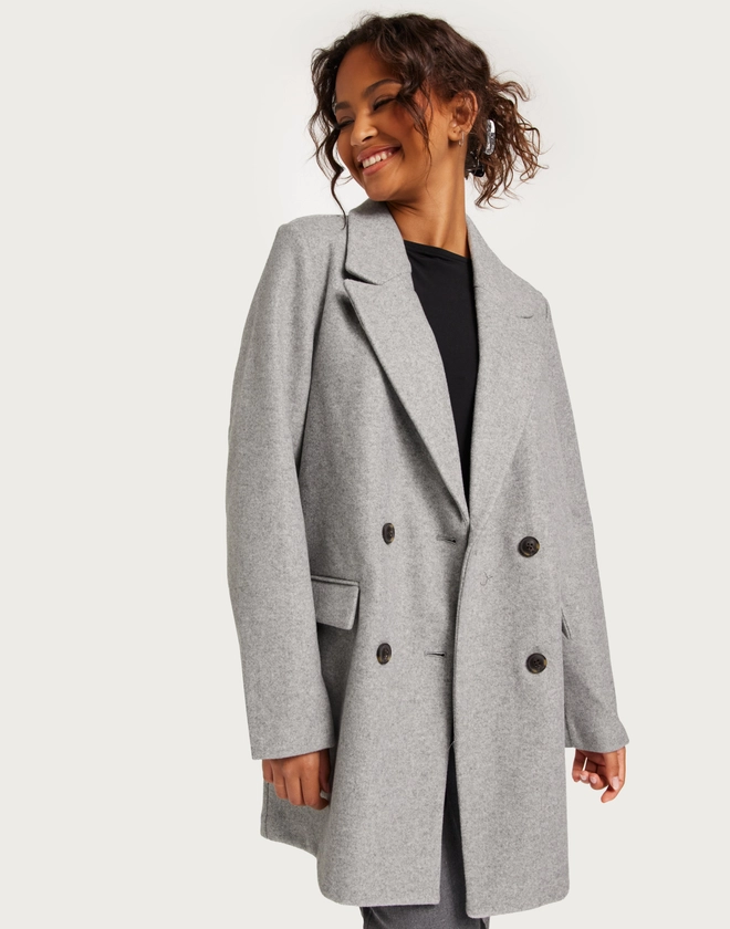 Buy Vero Moda VMVINCEAURA JACKET BOOS - Light Grey Melange | Nelly.com