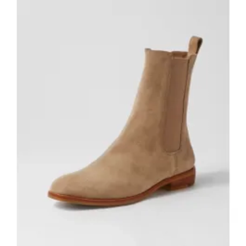 Wanderer Taupe Suede Chelsea Boots