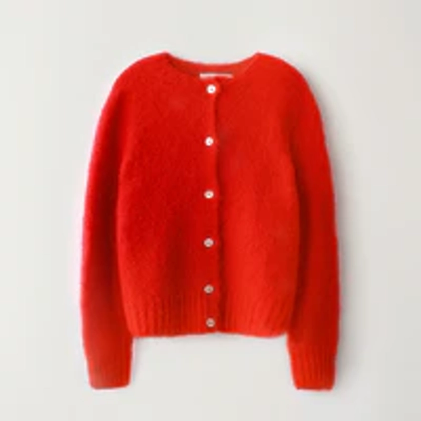 Nothing Written - Cardigan Alpaga - Rouge