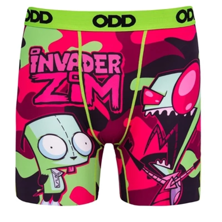 Odd Sox, Invader Zim Camo, Novelty Boxer Briefs For Men, Small