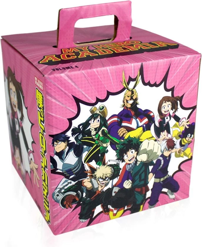 My Hero Academia LookSee Mystery Gift Box | Includes 5 Official Boku No Hero Collectibles | Includes Wall Art, Enamel Pin, & More | Ochaco Pink Edition | Collect All 4