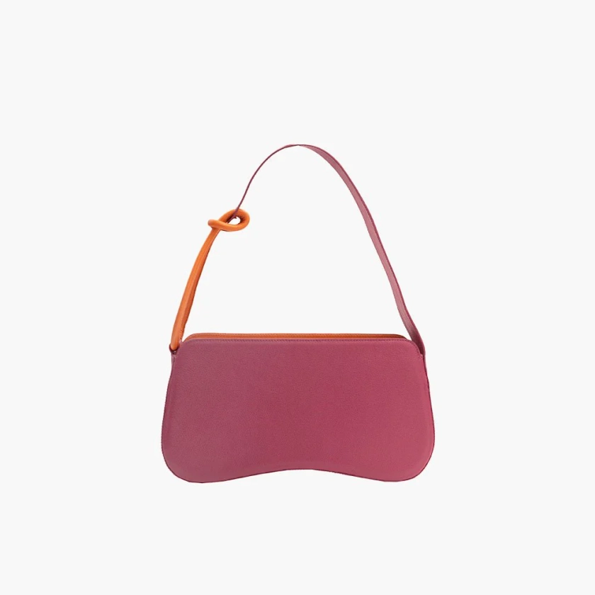 Bolsa Baguette Nina Roxo Wine