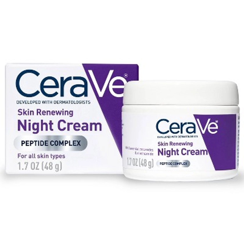 CeraVe Skin Renewing Night Cream Face Moisturizer - 1.7 fl oz