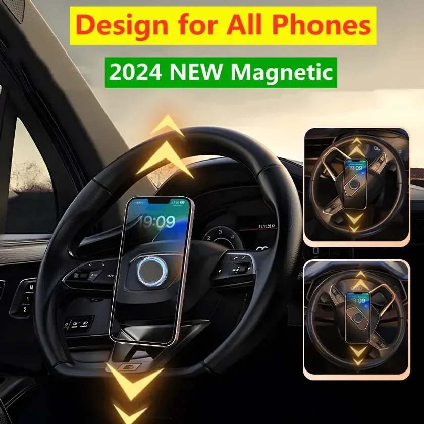 NEW Magnetic Car Phone Holder Mount Without Gravity Mobile Cell GPS Magnet Suction Support In Car Bracket Stand for All Phones