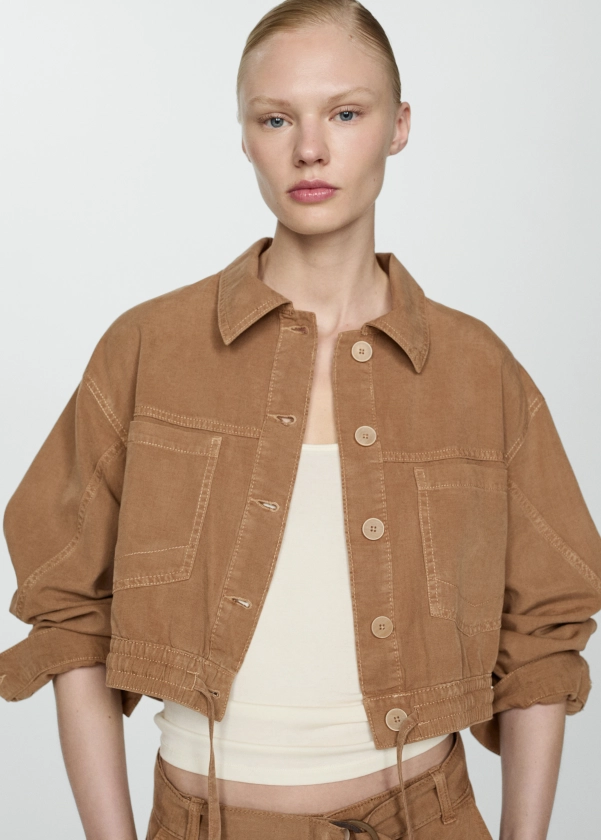 Lyocell jacket with bow