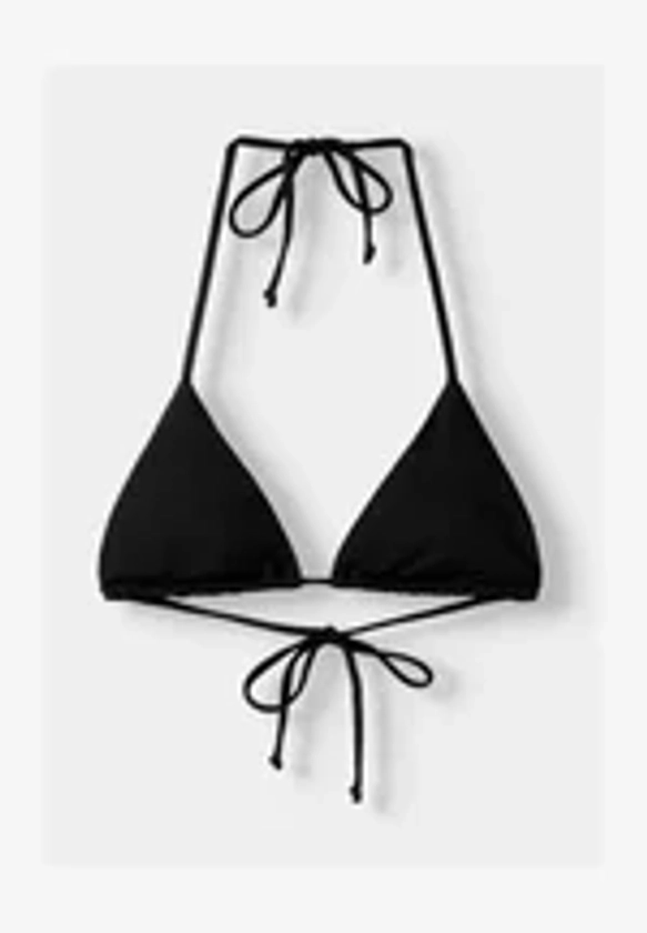 Bershka WITH THIN STRAPS - Haut de bikini - black/noir - ZALANDO.FR