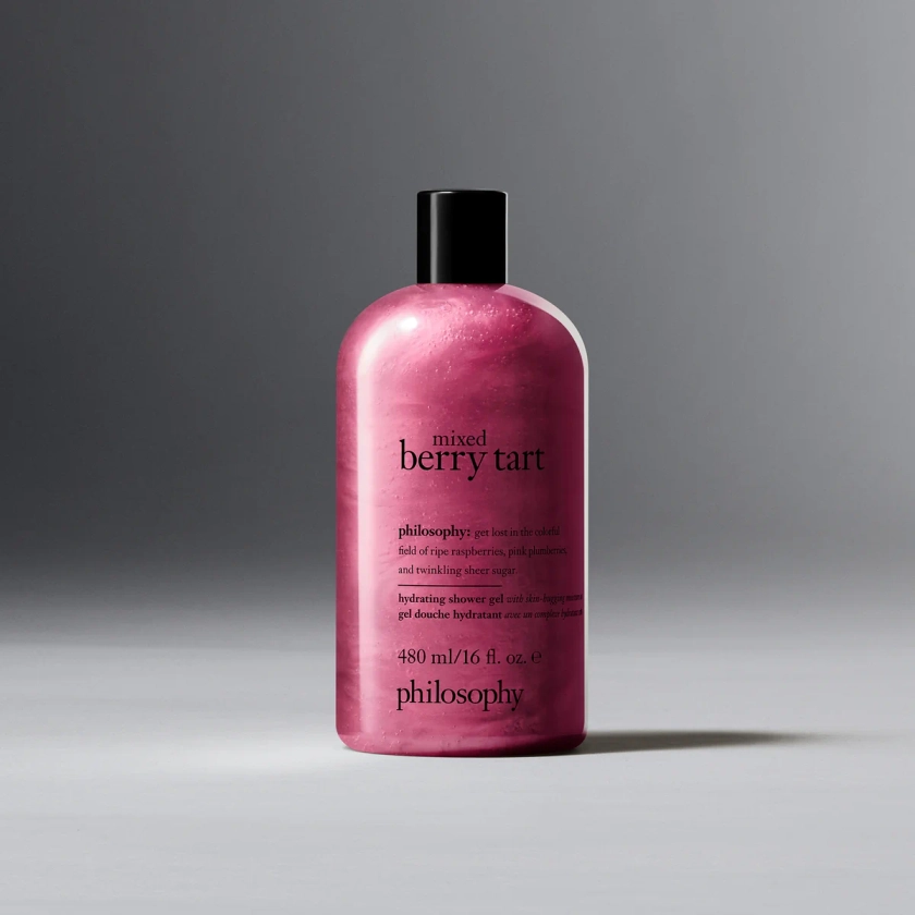 mixed berry tart hydrating shower gel | philosophy