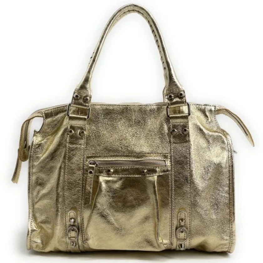 Sacs tendance femme | Sac à main en cuir irisé italien SANDSTORM