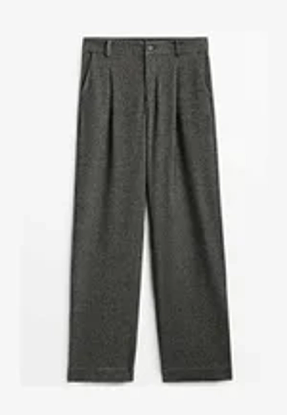 Massimo Dutti MIT HAHNENTRITTMUSTER  - Pantalon classique - dark grey/gris foncé - ZALANDO.FR