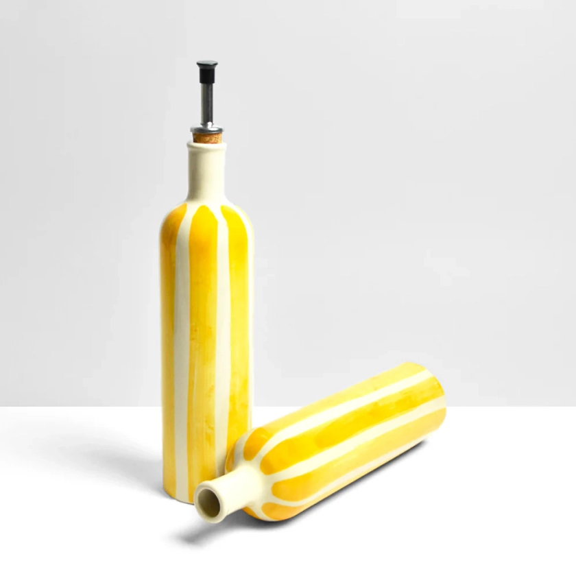 Bouteille d'huile | Jaune Linhas