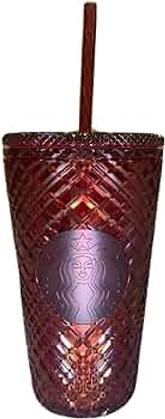 Starbucks New Holiday 2022 Limited - Vaso de bayas oscuras de rubí, 16 onzas (NUEVO 2022)