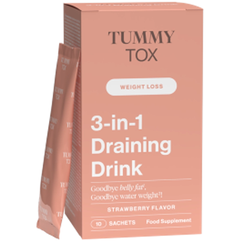 3-in-1 Draining Drink (Strawberry) - Drink against water weight