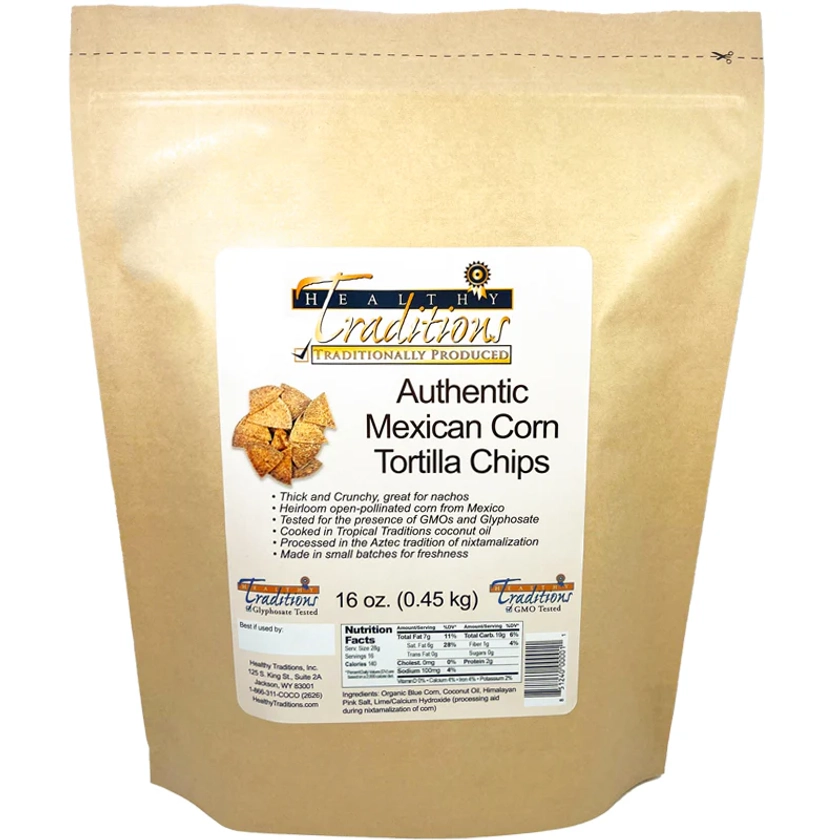 Authentic Mexican Corn Tortilla Chips - 16 oz. Bag