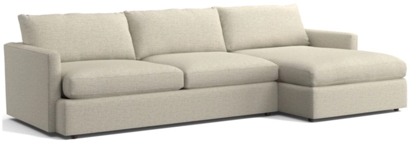 Lounge Deep 2-Piece Sectional Sofa + Reviews | Crate & Barrel