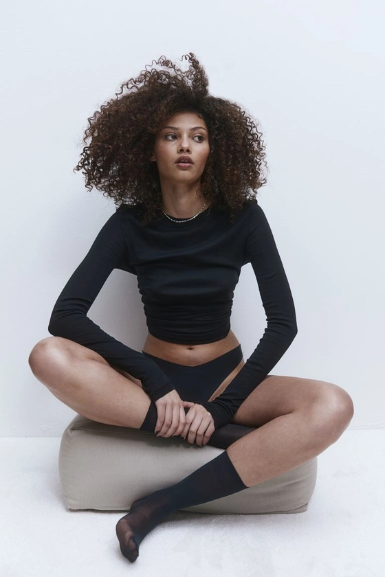 Lot de 3 culottes Thong invisibles - Noir - FEMME | H&M FR