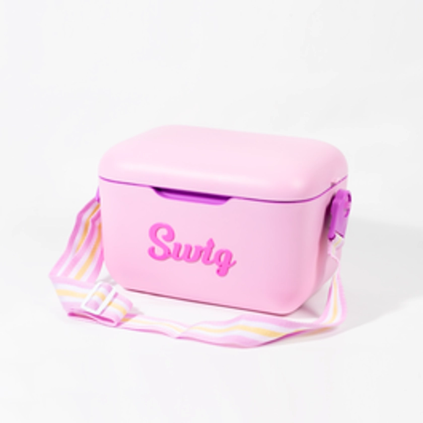 SWIG Retro Pink Cooler Box 12L
