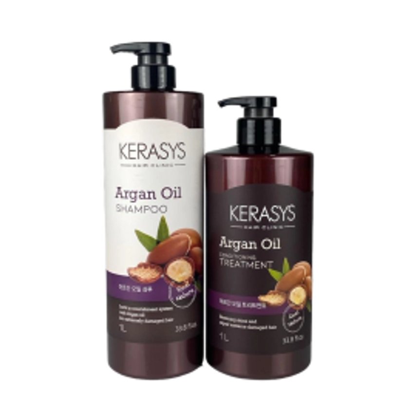 Kerasys - Argan Oil - Shampoo 1000ml + Máscara de Tratamento 1000ml