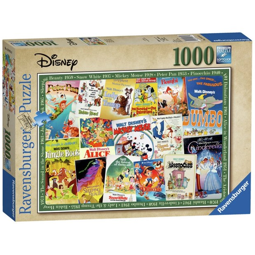 Disney Vintage Movie Posters Jigsaw - 1000 pieces