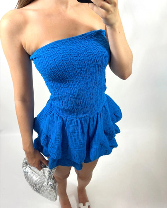 COMBI-SHORT BLEU | MY GOLDEN DRESS