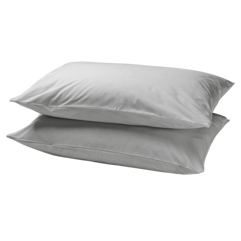 DVALA Taie d'oreiller - gris clair 50x70 cm - IKEA